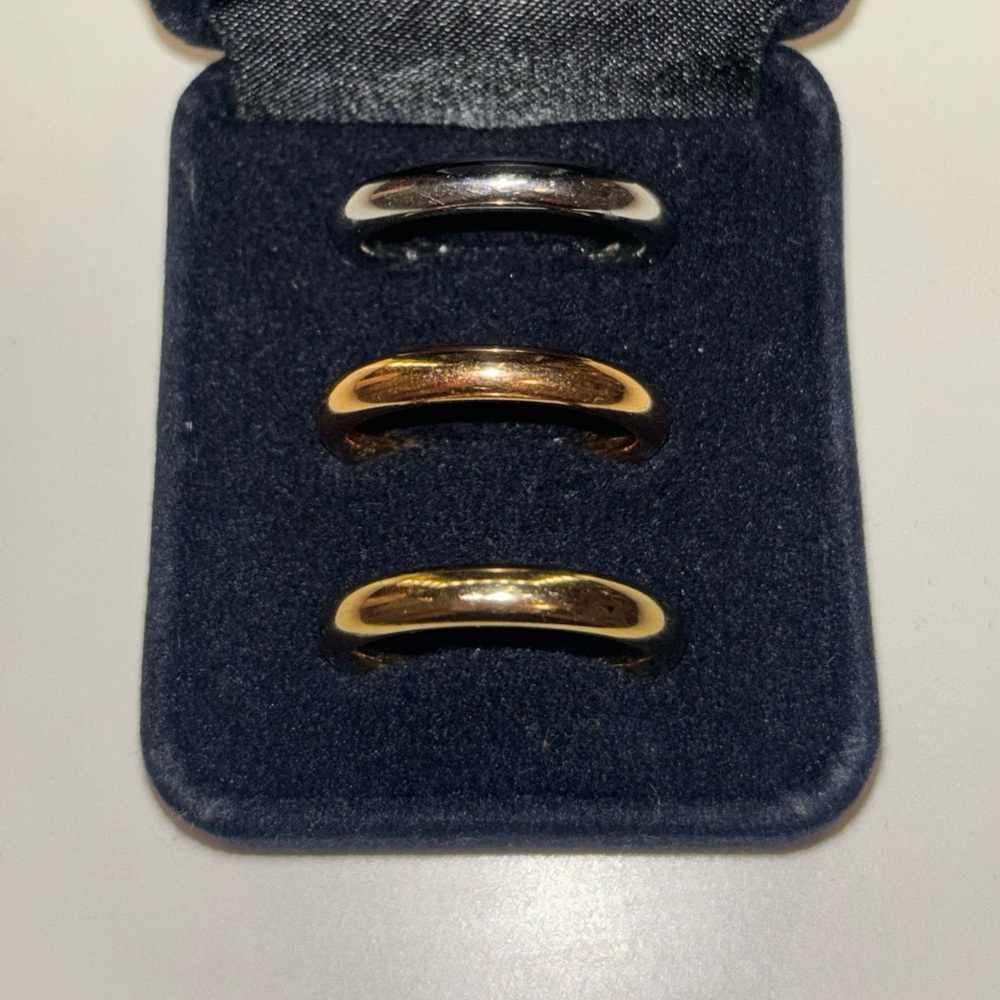Stainless Steel Mixed Metal Rings - Picture 2 of 3
